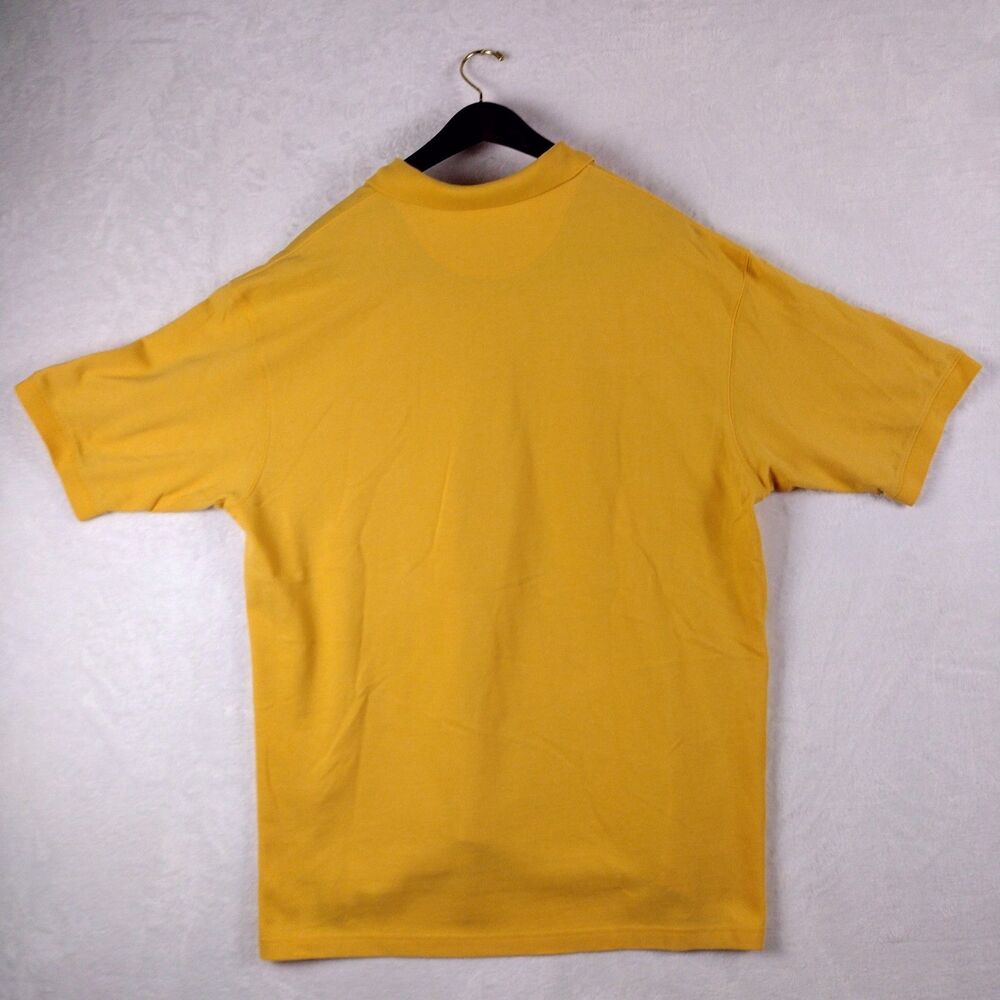 High Sierra Mens XL‎ Premier Polo Shirt Short Sleeve Mustard Yellow 100% Cotton